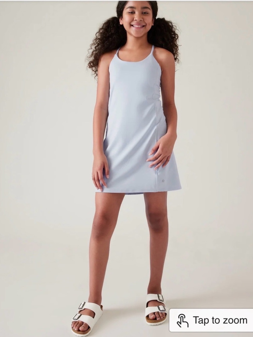 Athleta Girl Light Blue Swing Tennis Dress Skort Shorts Large